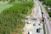 E18 stängs av för omfattande byggarbete E18 stängs av för omfattande byggarbete