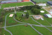 Bygget av Agda Östlunds Park tar form